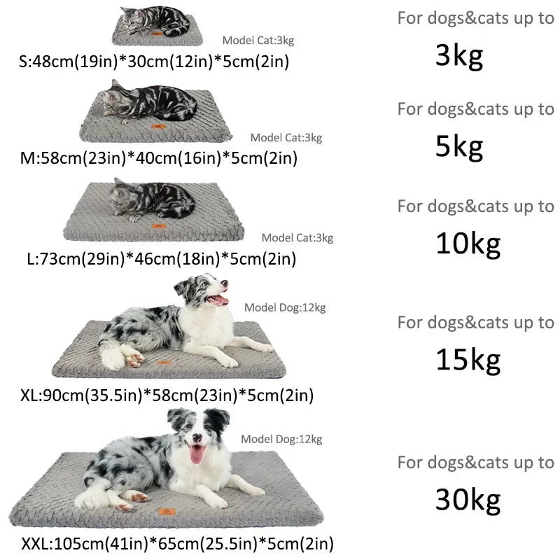 Washable Faux Fur Cover Orthopedic Waterproof Bed
