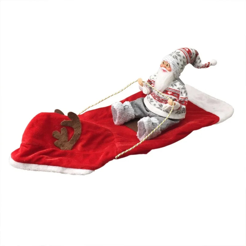 Christmas Santa Claus Riding Costume for your pup or cat.