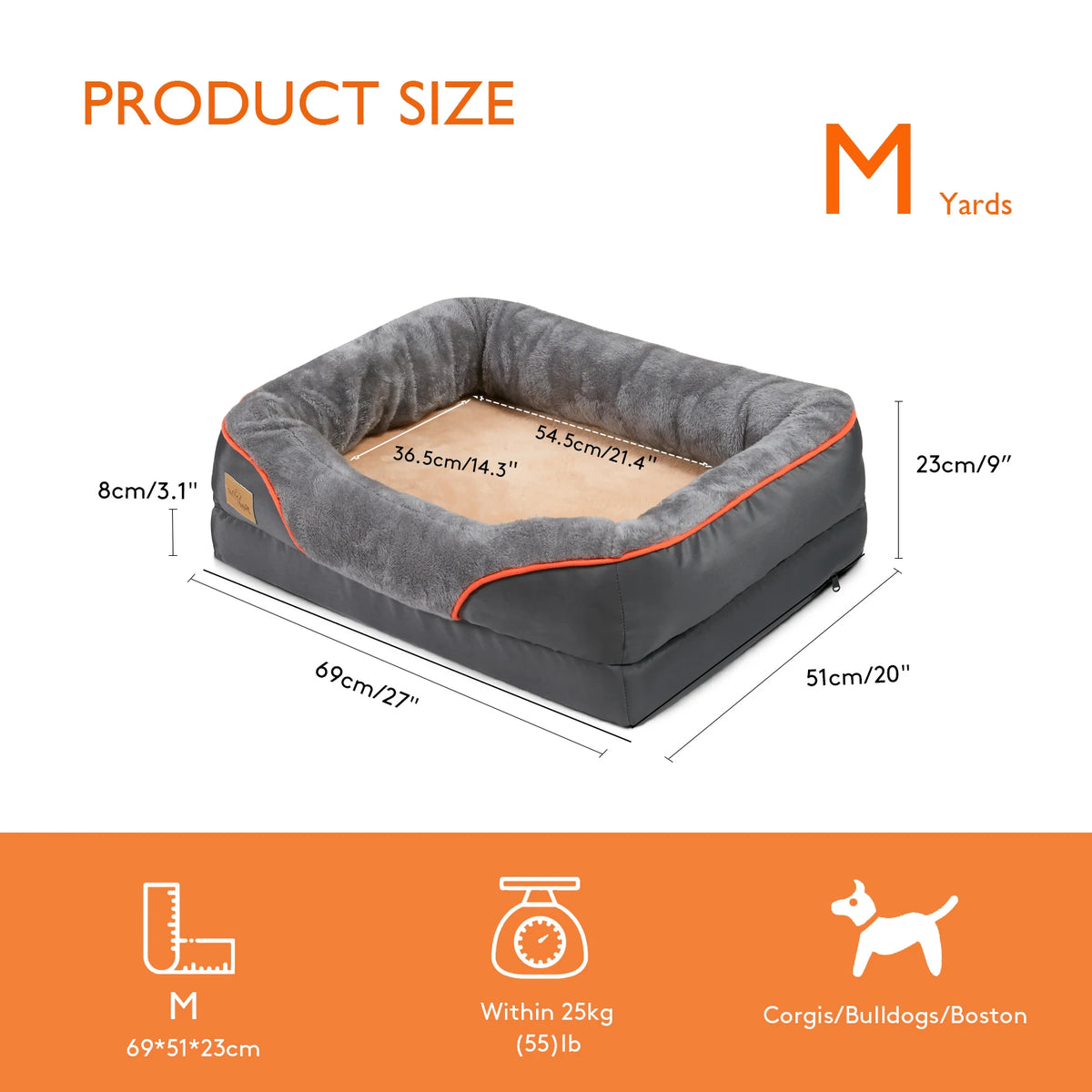 Jumbo Large Orthopedic Memory Foam Bed