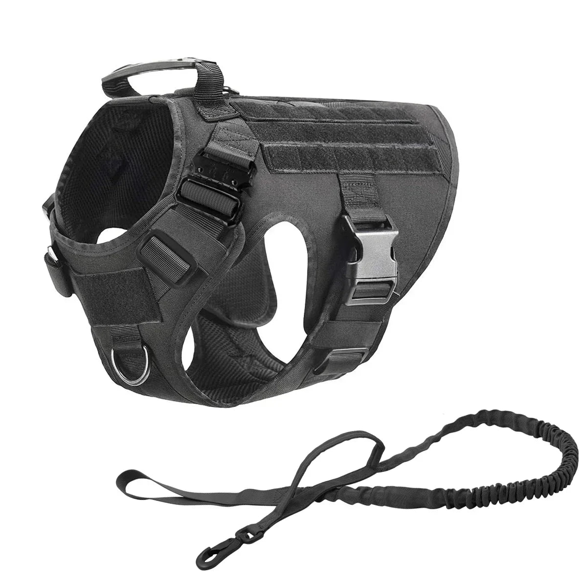 Tactical Dog Harness Collar Leash