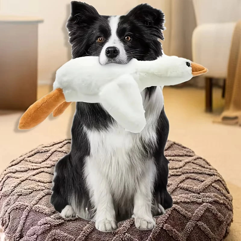 Large Plush White Duck Friend for Your Pup