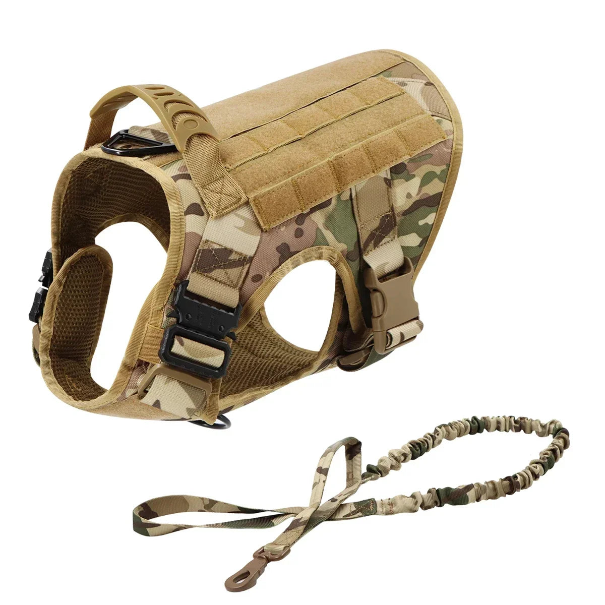 Tactical Dog Harness Collar Leash