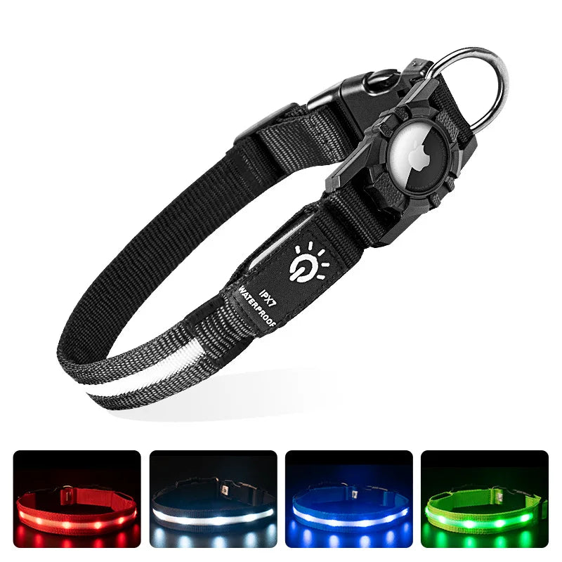 Waterproof, USB Chargeable Collar For Apple Airtag