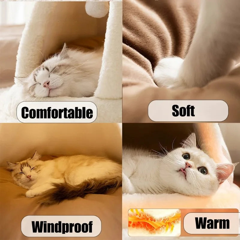 Self Warming Bed/Tent with Removable Washable Cover