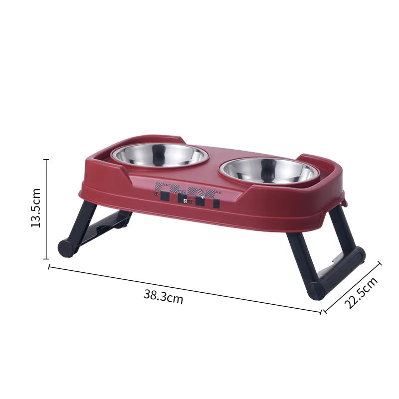 Vintage Adjustable Elevated Double Bowl