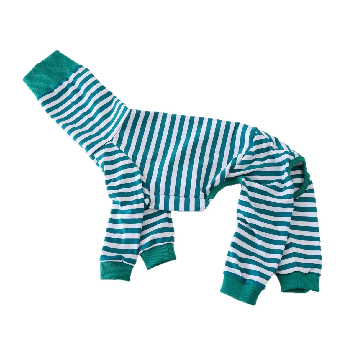 Cozy Striped Dog Pajamas for Italian Greyhounds & Whippets