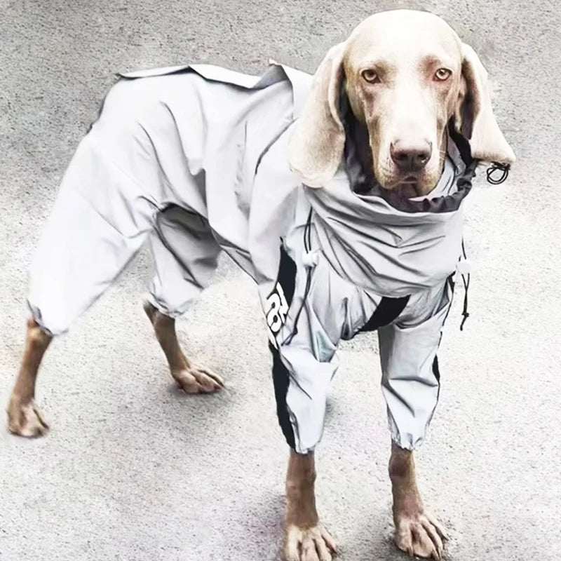 Reflective Waterproof Raincoat with UV protection for your pup.
