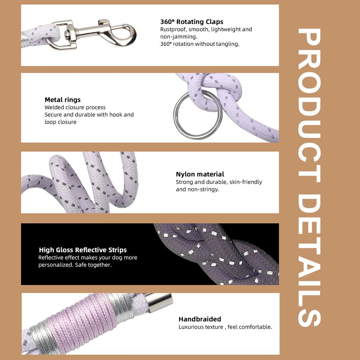 Reflective, Adjustable, Hands Free Leash