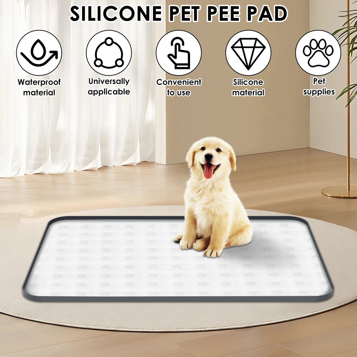 Dog Silicone Pee Pad Holder Foldable  & Leak Proof