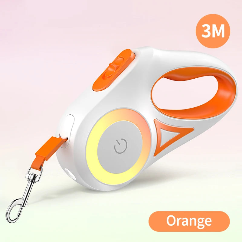 LED Retractable Leash for walking at night with your pup.