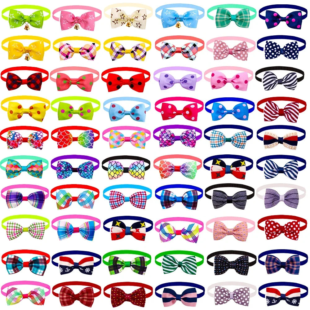50 Count Adjustable Dog Bow Tie