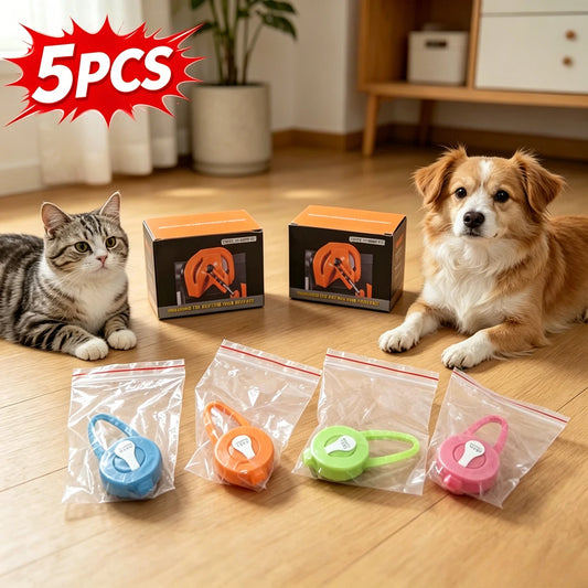 5 Count Silicone LED Glow Pendant for your pup or cat.