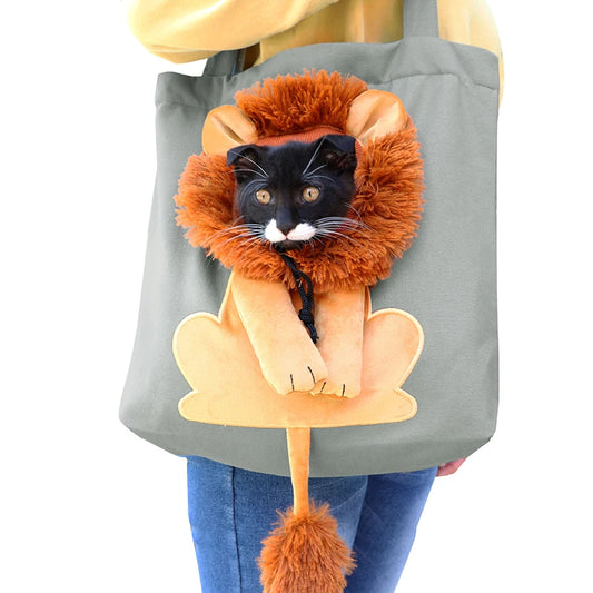 Lion Design Portable Small Pet Carrier