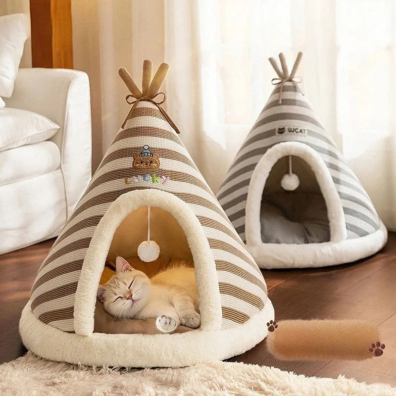 Self Warming Bed/Tent with Removable Washable Cover