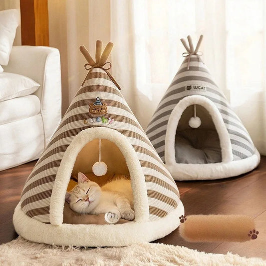 Self Warming Bed/Tent with Removable Washable Cover