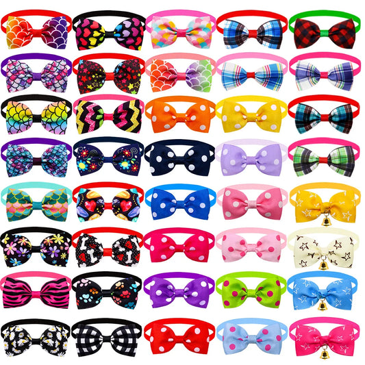 50 Count Adjustable Dog Bow Tie