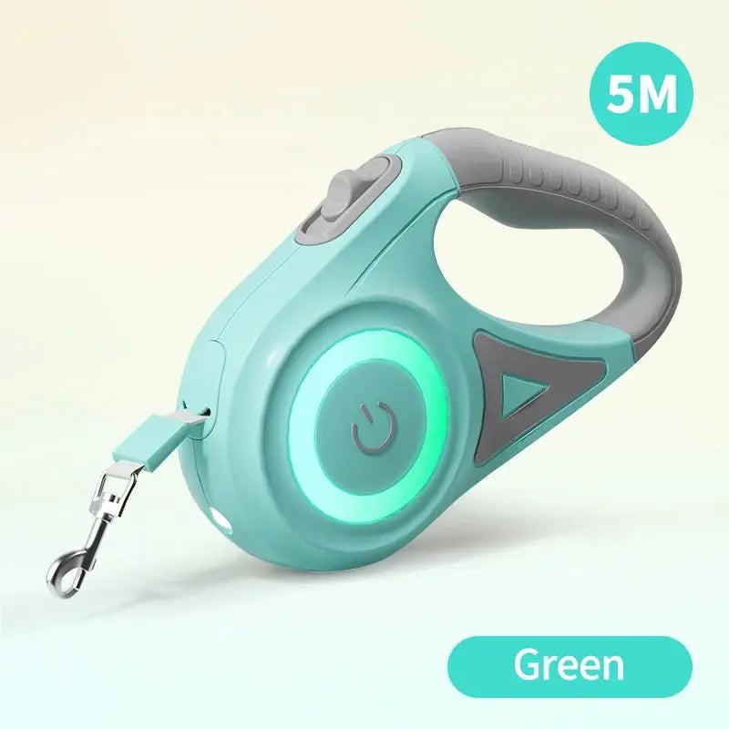 LED Retractable Leash for walking at night with your pup.