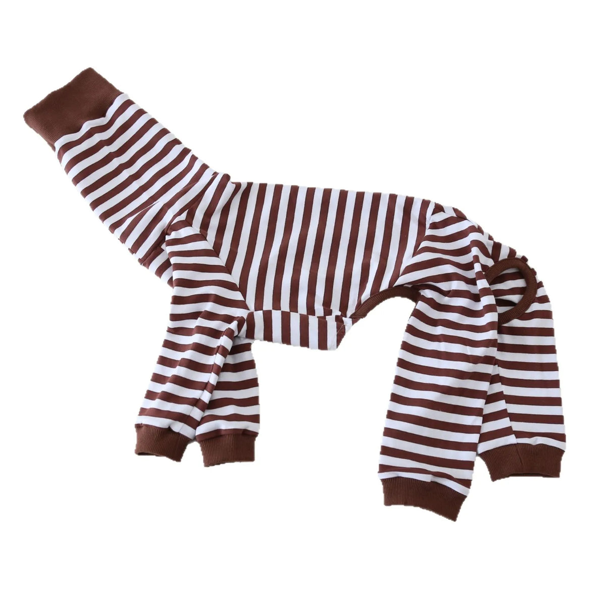 Cozy Striped Dog Pajamas for Italian Greyhounds & Whippets