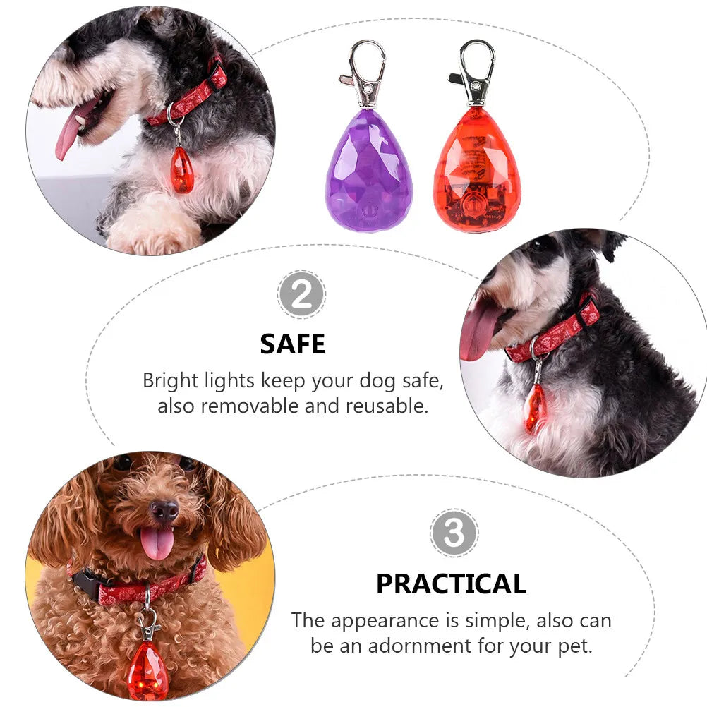 LED Collar Lights 2 Pack Bright  & Reusable