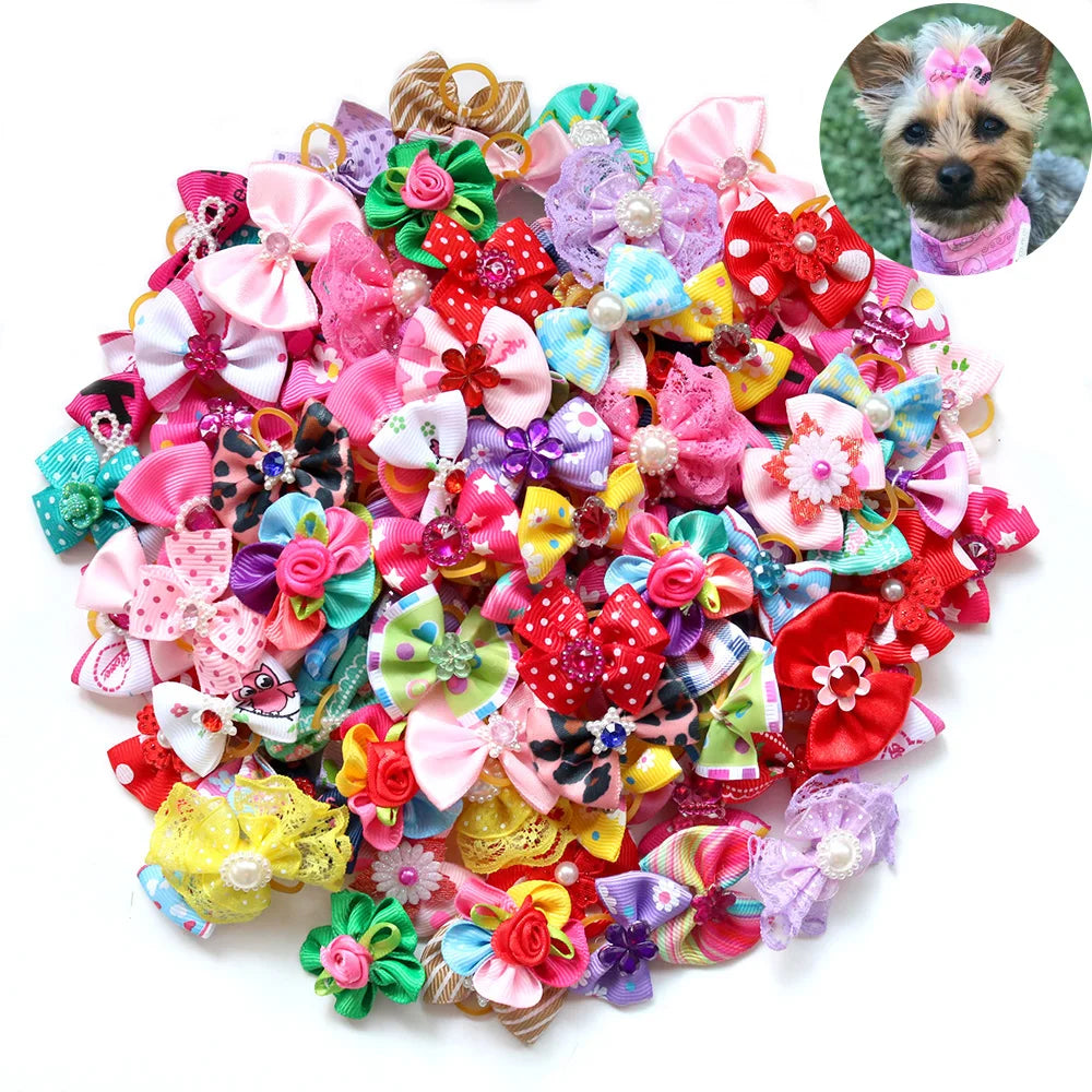 100 Count Handmade Bows for your pup.