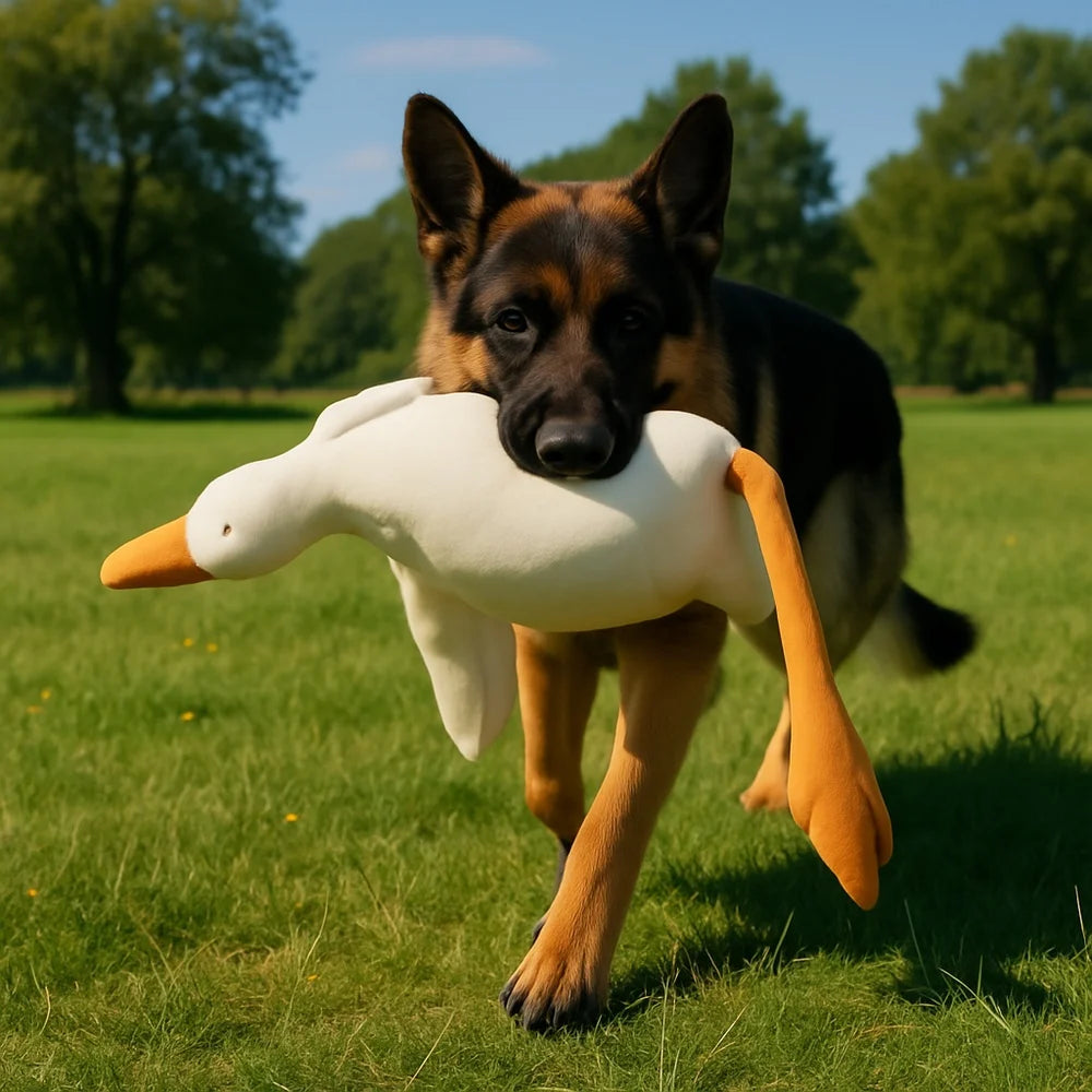 Large Plush White Duck Friend for Your Pup