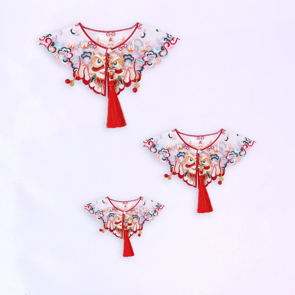 Chinese inspired scarf for your cat