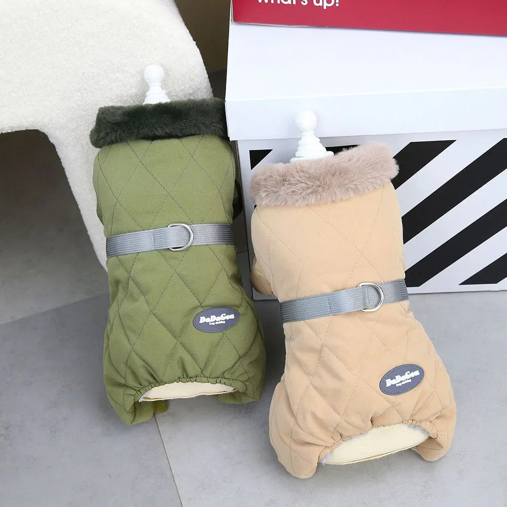 Furry Collared Coat for your pup