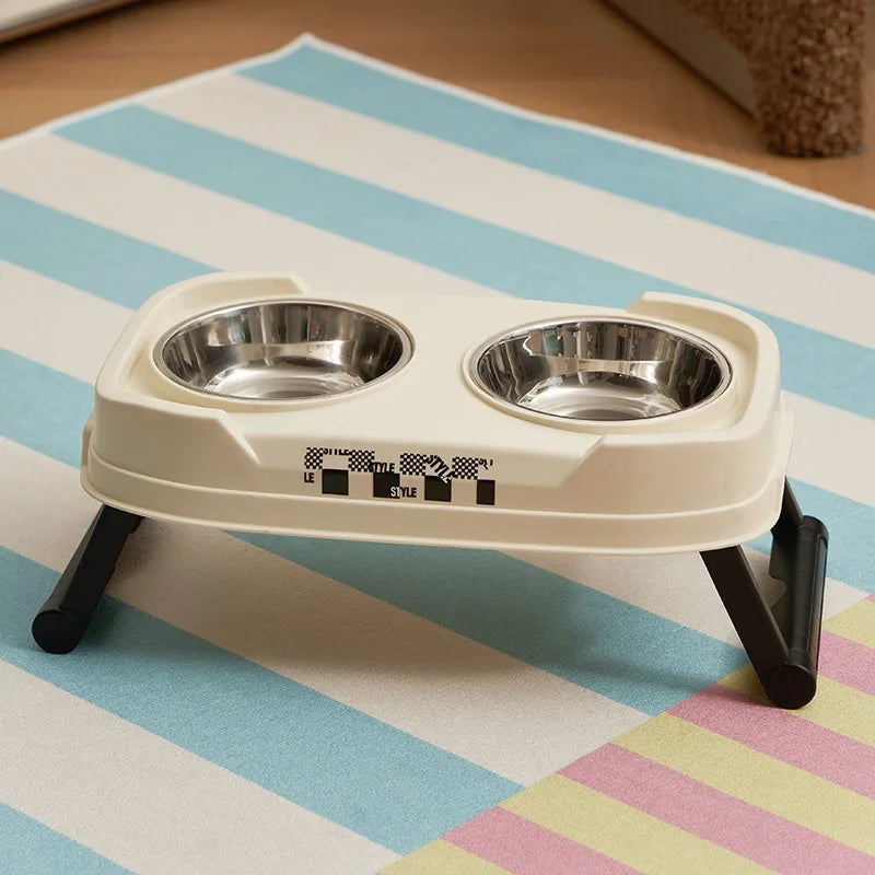 Vintage Adjustable Elevated Double Bowl