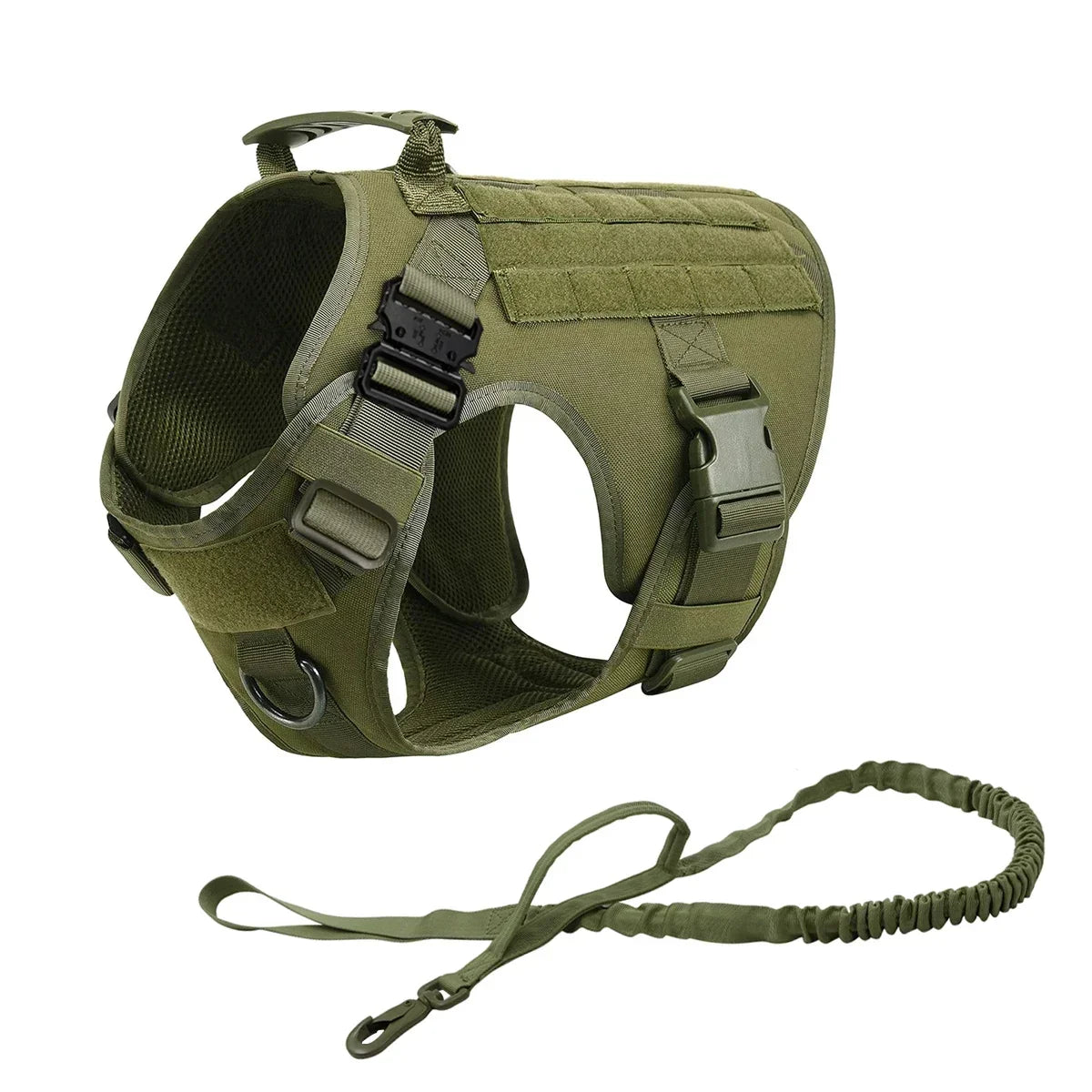 Tactical Dog Harness Collar Leash