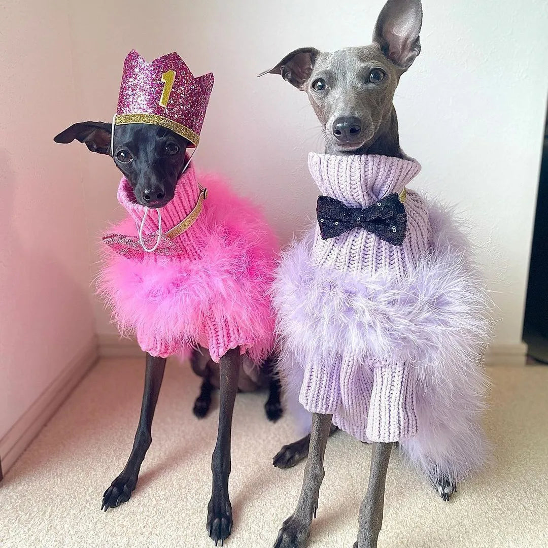 Fancy Faux Fur Sweater for your fancy pup!