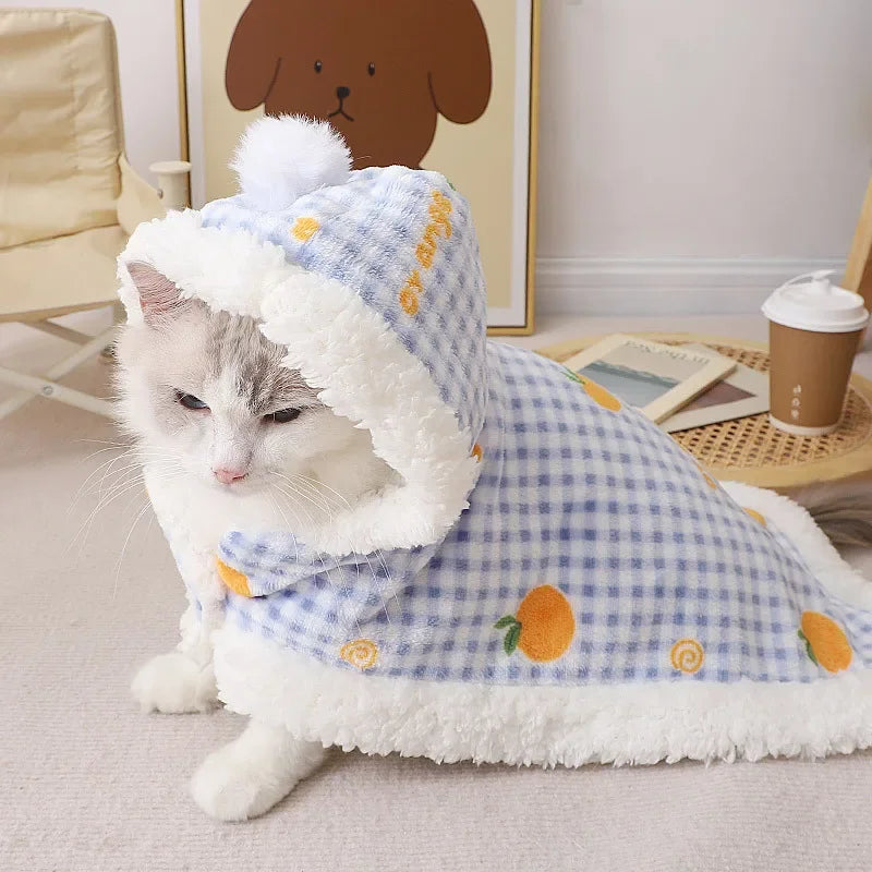 Hoodie blanket for your kitty.