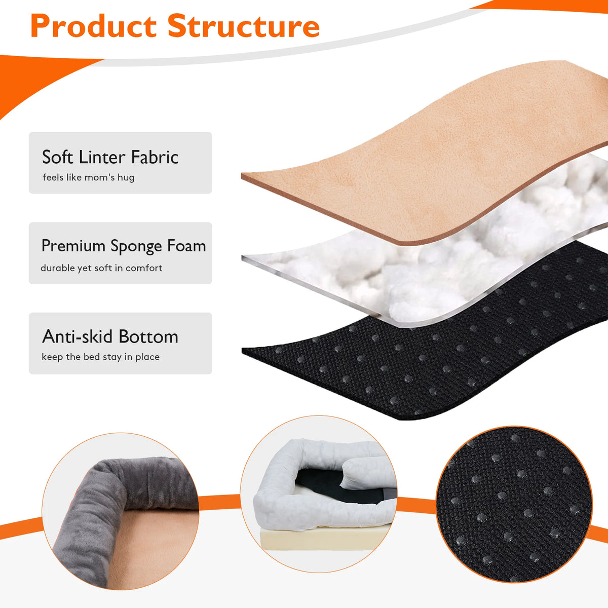 Jumbo Large Orthopedic Memory Foam Bed