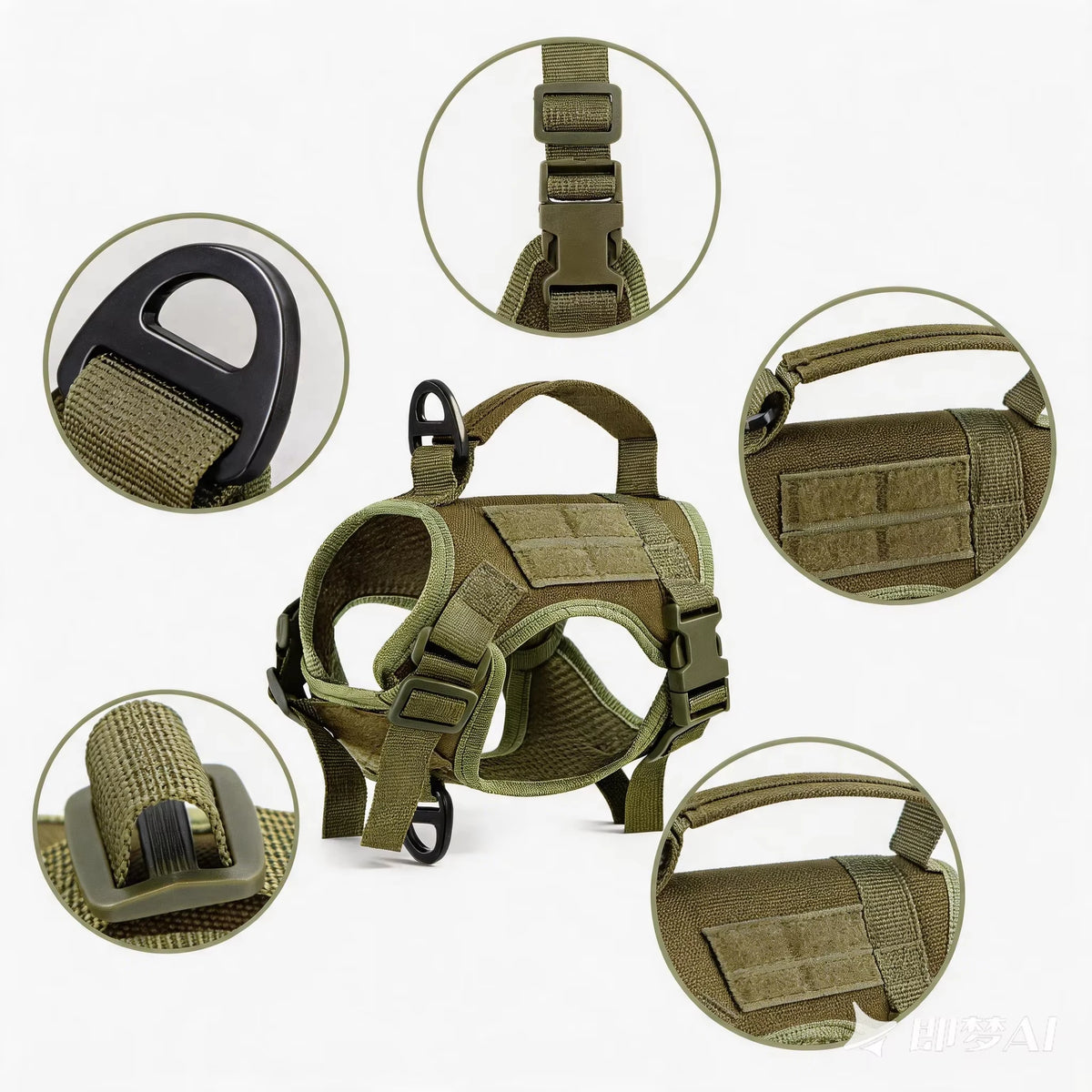 Escape Proof Tactical Cat Harness Vest and Leash Set