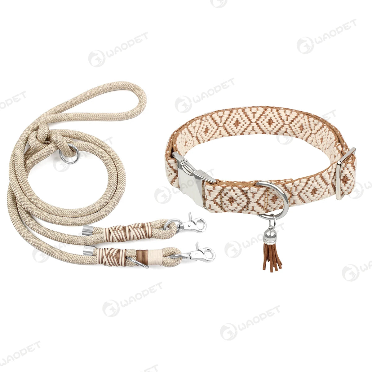 Durable Nylon Rope Braided Adjustable Leash