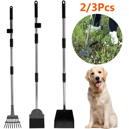 Pet Pooper Scooper Set with Long Handle