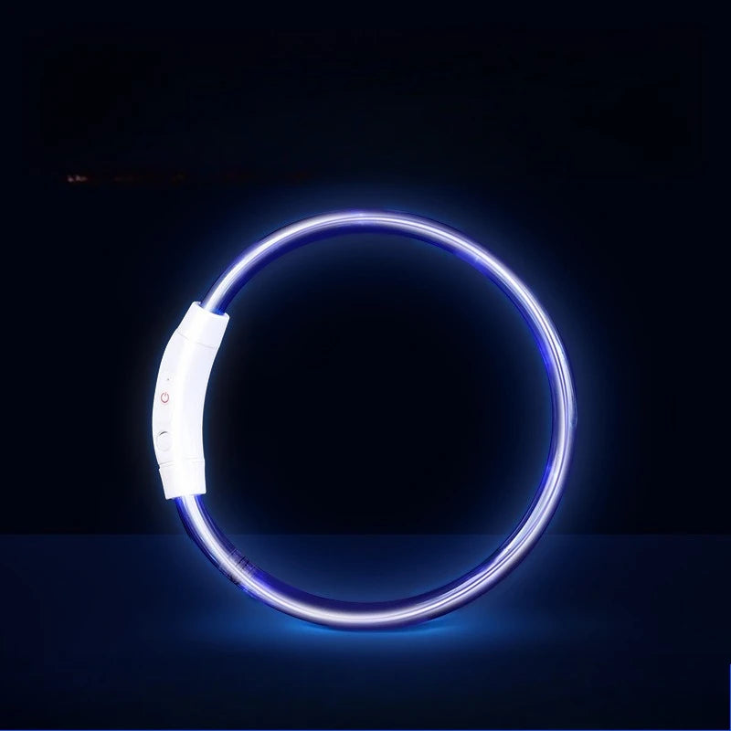 Waterproof, Rechargeable LED Collar with Detachable Light