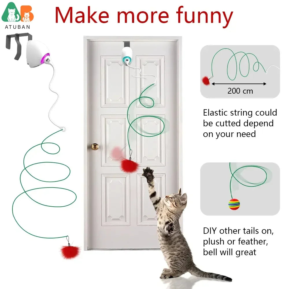 Automatic Electric Cat Toy Rope Teaser