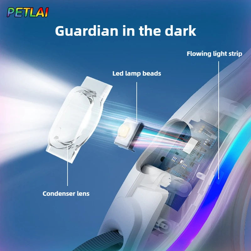 Retractable Circular Light-Up Automatic for your pup.