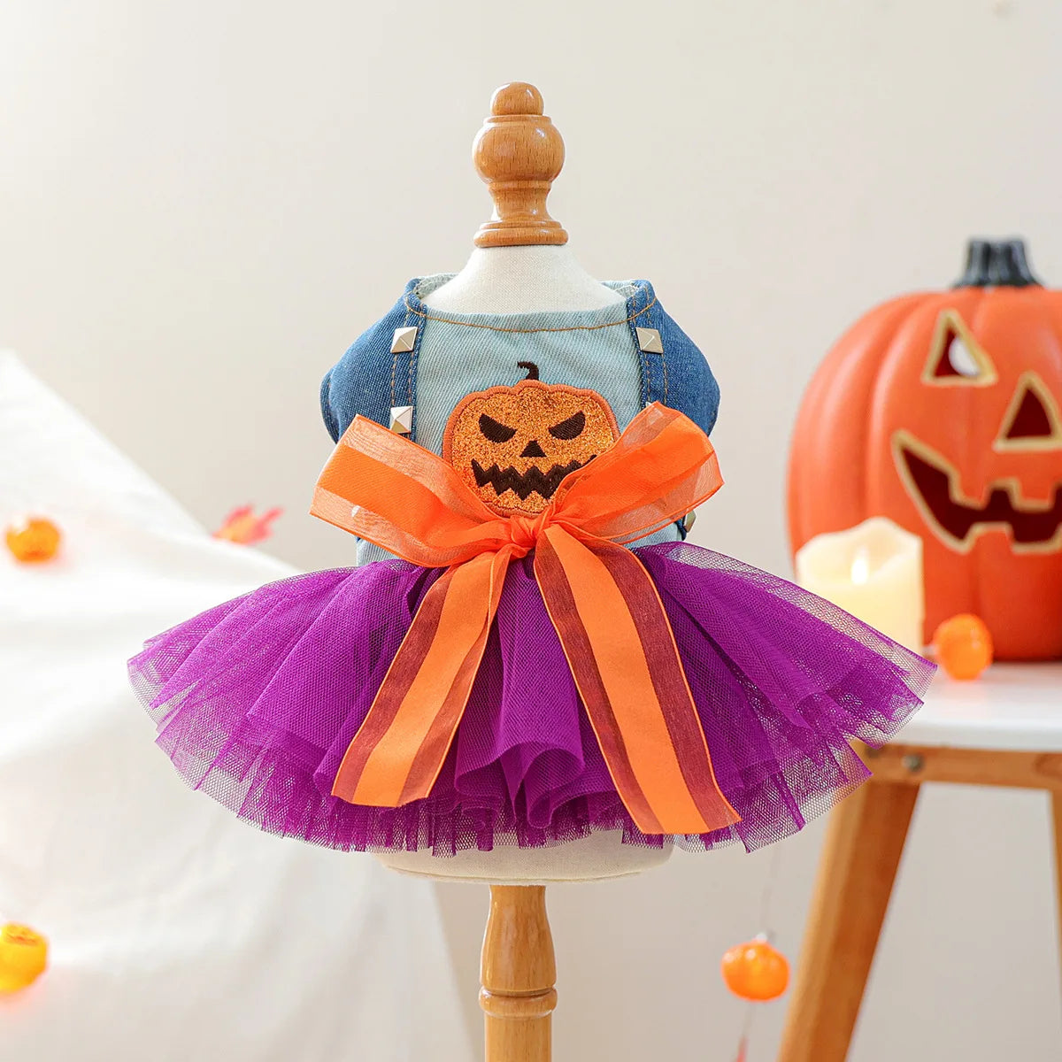 Halloween Skeleton Tutu Dress for your pup.
