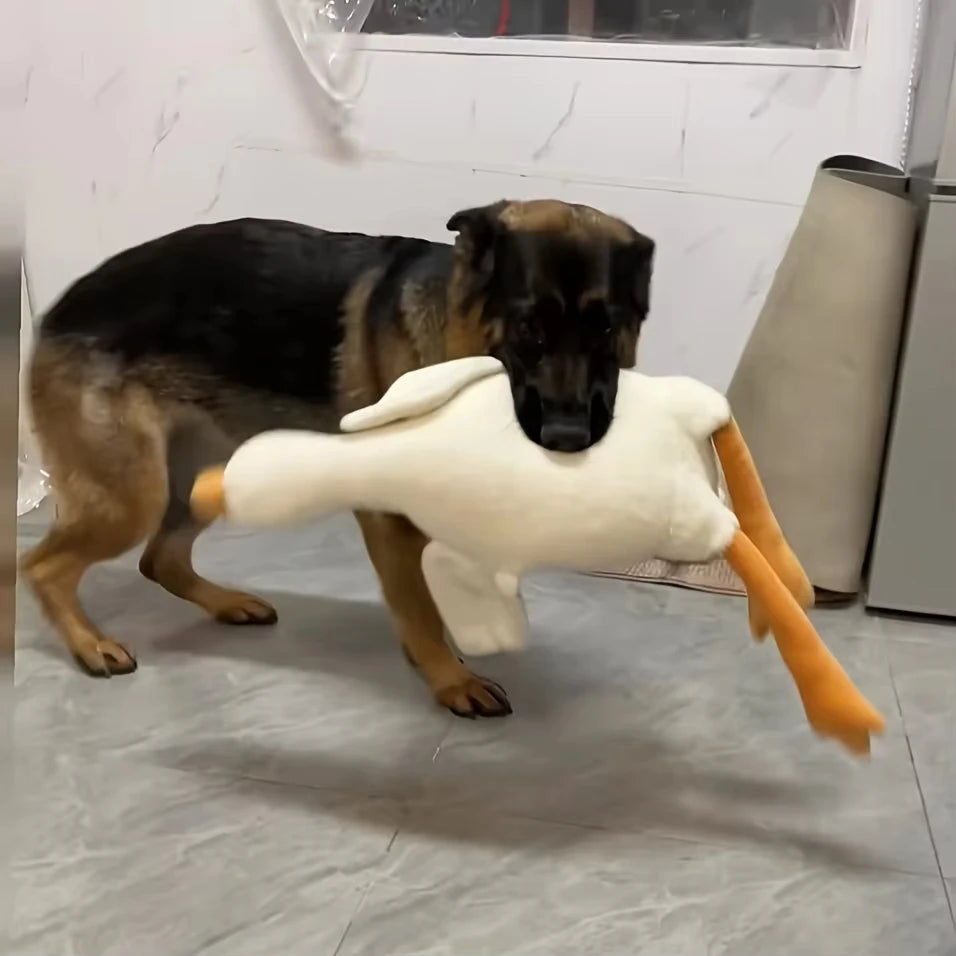 Large Plush White Duck Friend for Your Pup