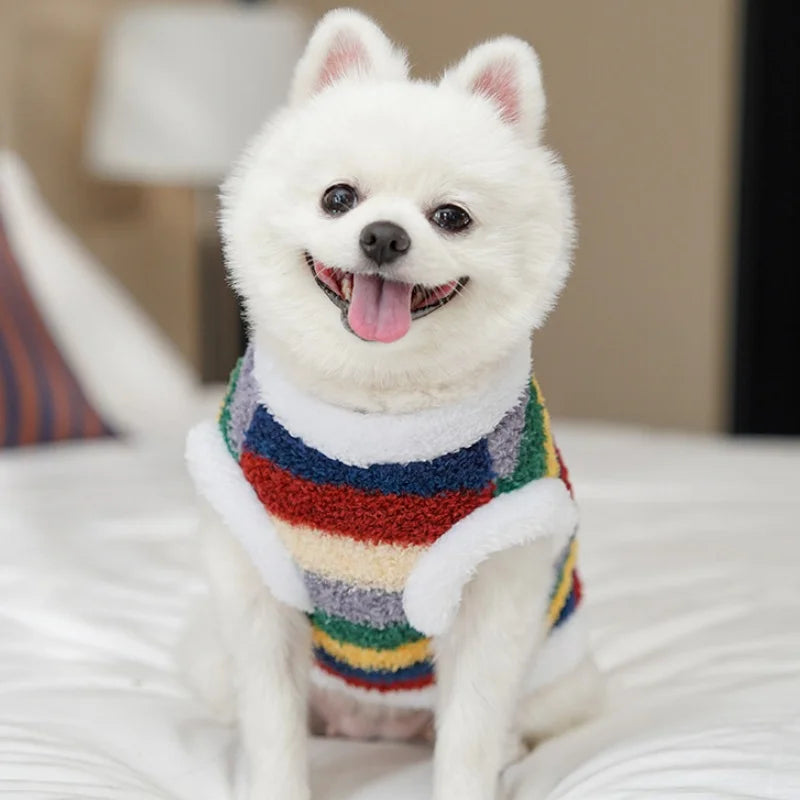 Soft Striped Hoodie for your pup.