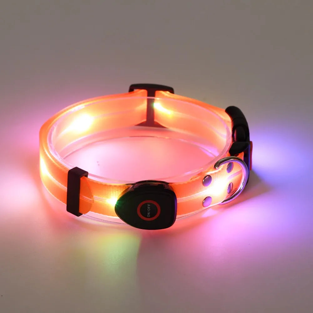 Rechargeable, Adjustable & Waterproof LED Leash for your pup.