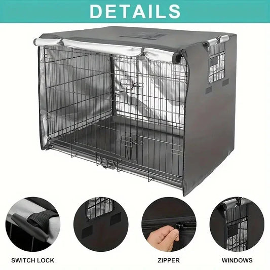 Durable Waterproof & Dustproof Dog Crate Cover