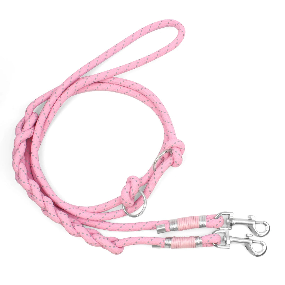 Adjustable Free Hands Reflective Nylon Leash