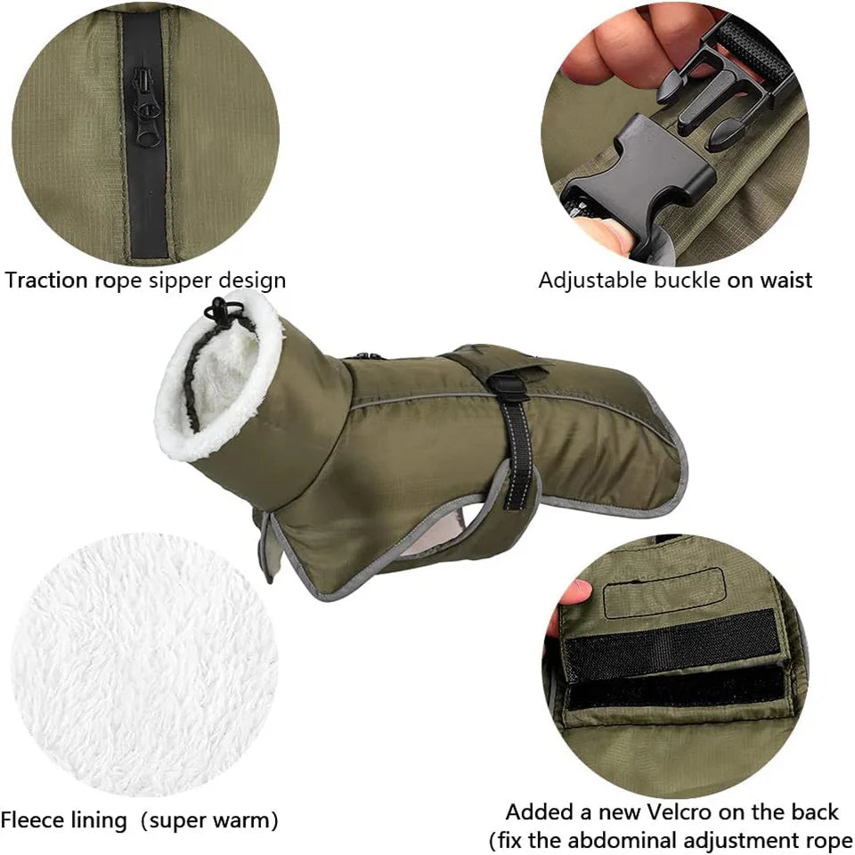Reflective Winter Jacket for your pup.