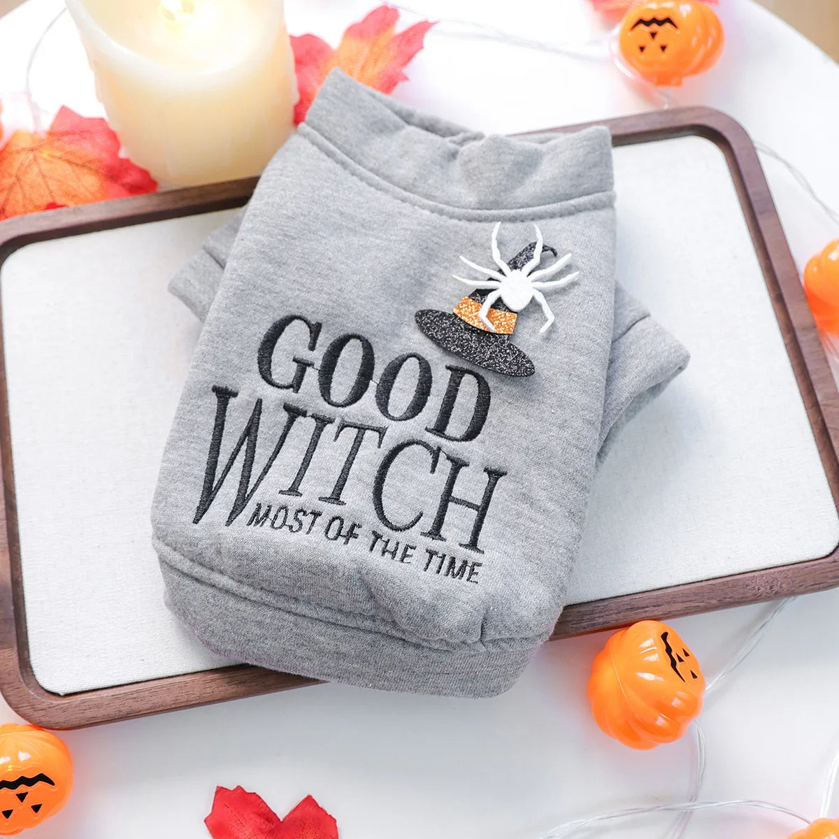 Halloween Good Witch Print Sweatshirt for Small your Dog