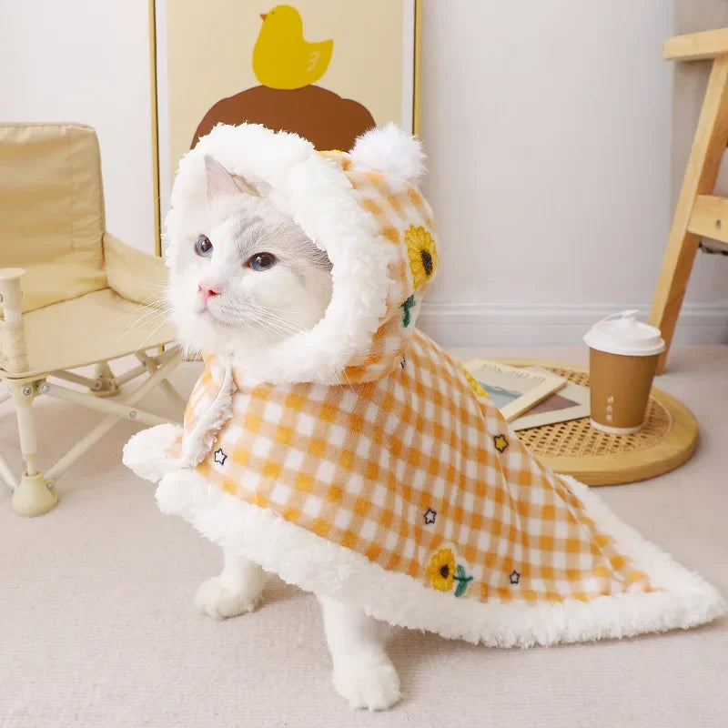 Hoodie blanket for your kitty.