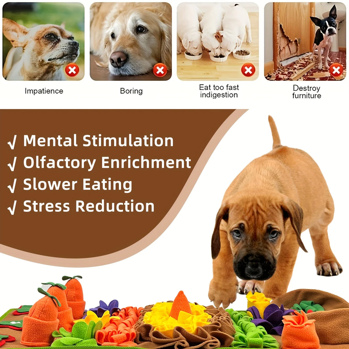 Interactive Snuffle & Sniff Mat for Dogs