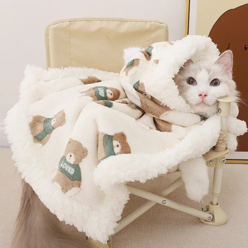 Hoodie blanket for your kitty.