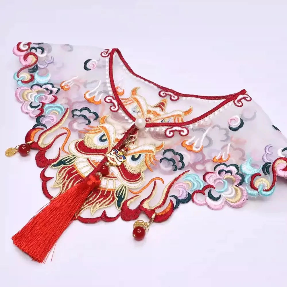 Chinese inspired scarf for your cat